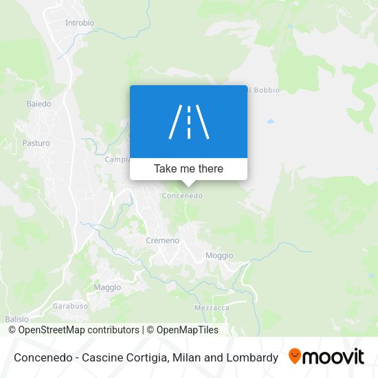 Concenedo - Cascine Cortigia map