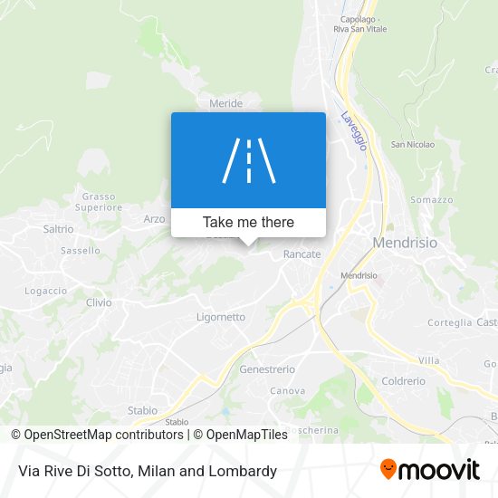 Via Rive Di Sotto map