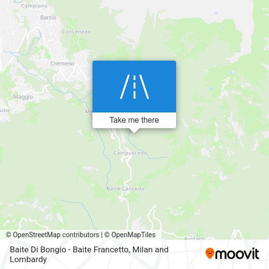 Baite Di Bongio - Baite Francetto map