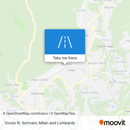 Vicolo N. Sormani map