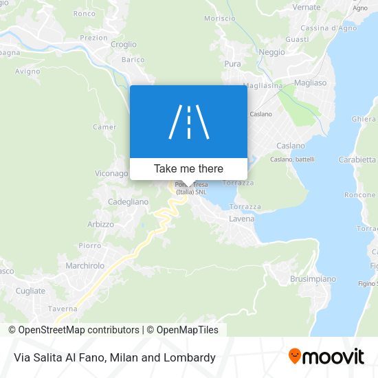 Via Salita Al Fano map