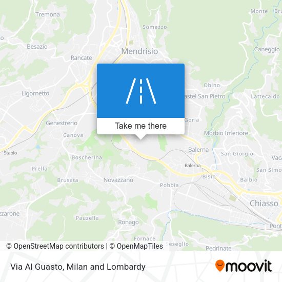 Via Al Guasto map