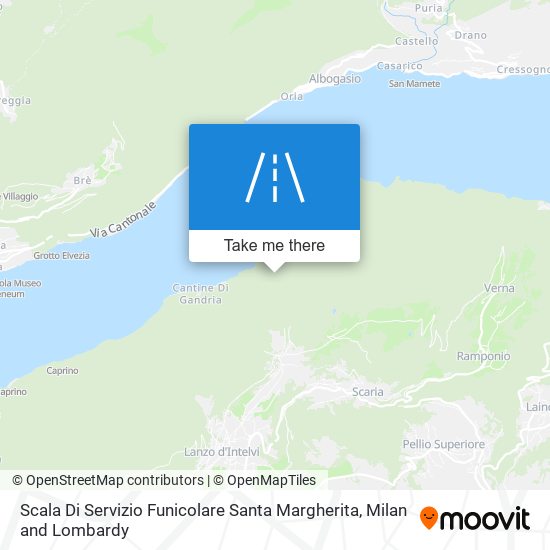Scala Di Servizio Funicolare Santa Margherita map