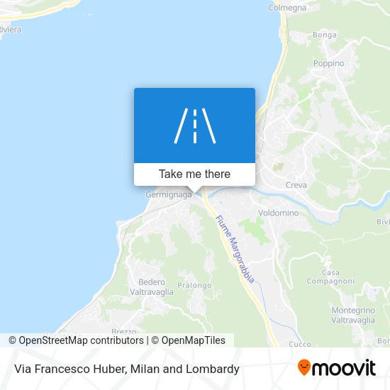 Via Francesco Huber map