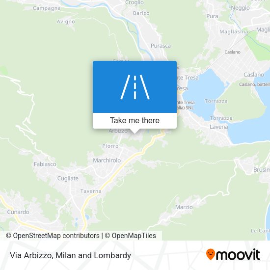 Via Arbizzo map