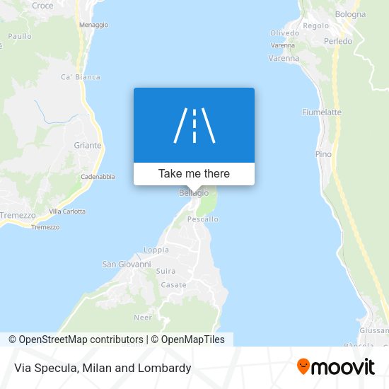 Via Specula map