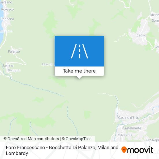Foro Francescano - Bocchetta Di Palanzo map