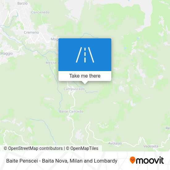 Baite Penscei - Baita Nova map
