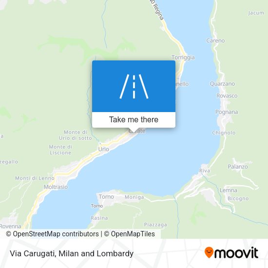 Via Carugati map