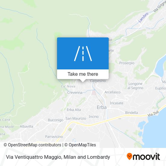 Via Ventiquattro Maggio map