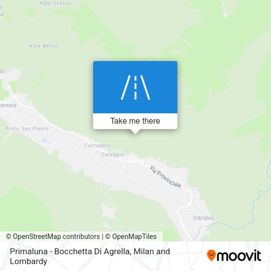 Primaluna - Bocchetta Di Agrella map
