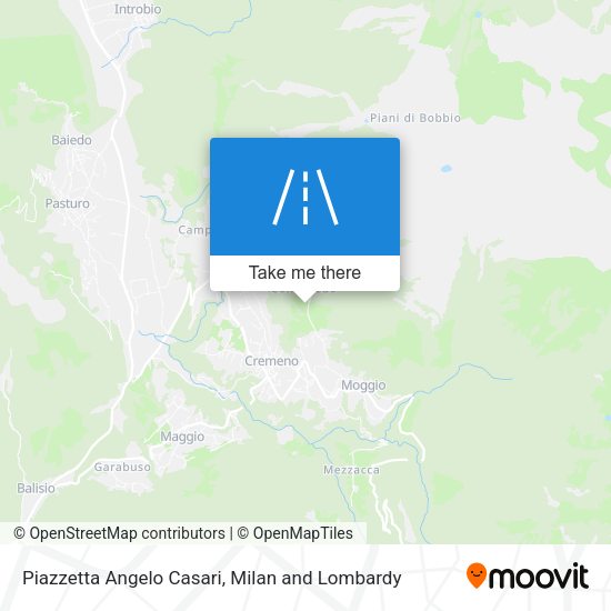Piazzetta Angelo Casari map