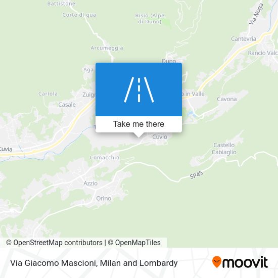 Via Giacomo Mascioni map