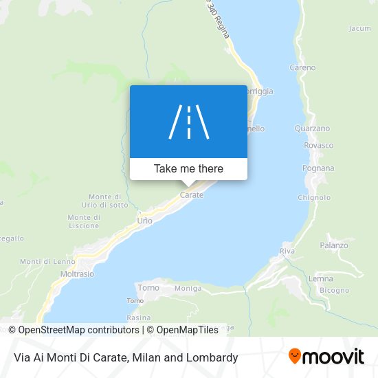 Via Ai Monti Di Carate map