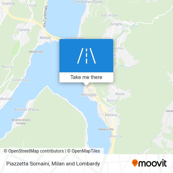 Piazzetta Somaini map