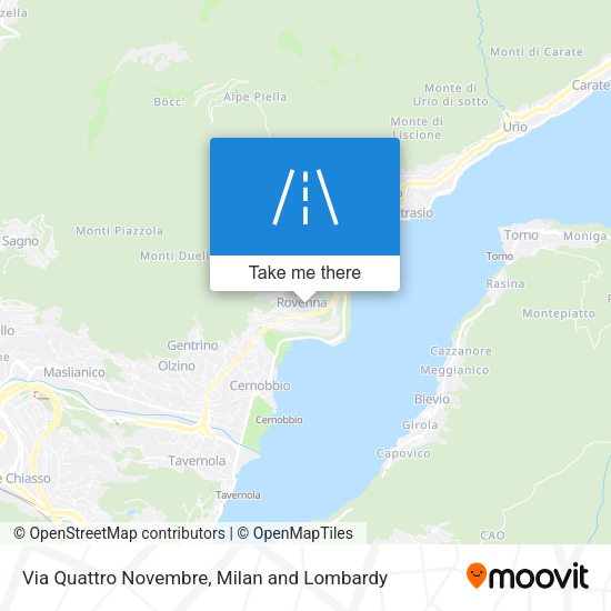 Via Quattro Novembre map