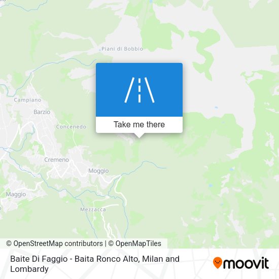 Baite Di Faggio - Baita Ronco Alto map