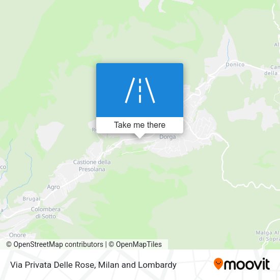 Via Privata Delle Rose map