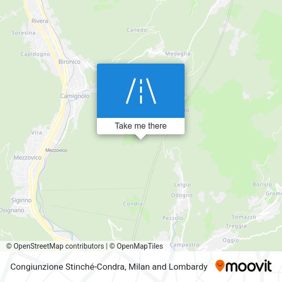 Congiunzione Stinché-Condra map