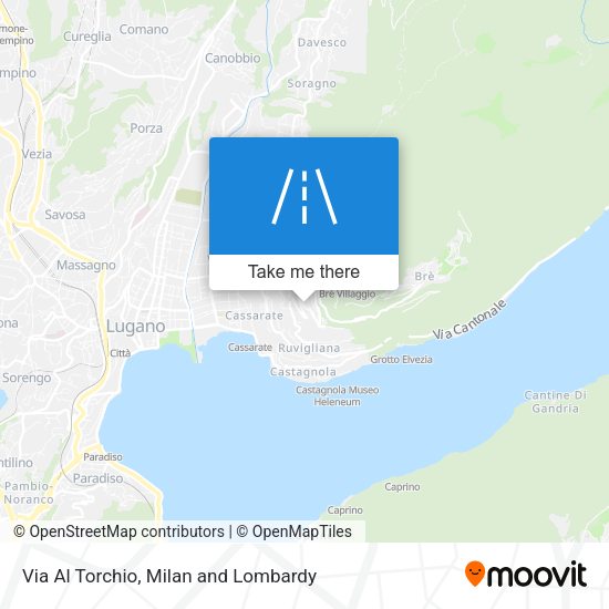 Via Al Torchio map