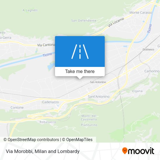 Via Morobbi map