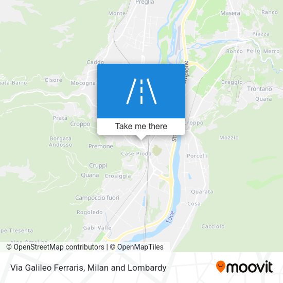 Via Galileo Ferraris map