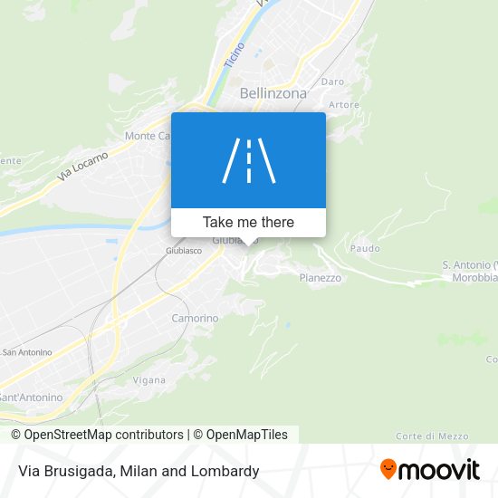 Via Brusigada map