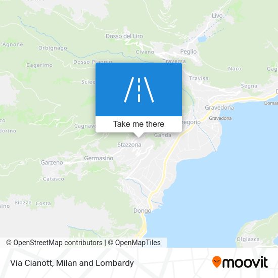 Via Cianott map