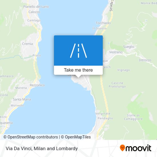 Via Da Vinci map