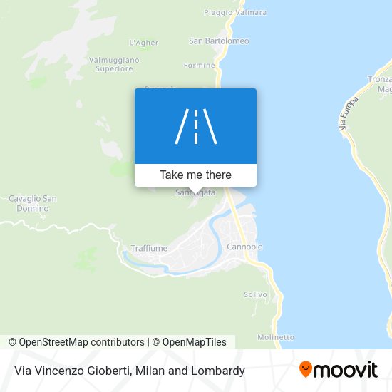Via Vincenzo Gioberti map