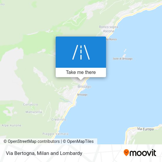 Via Bertogna map