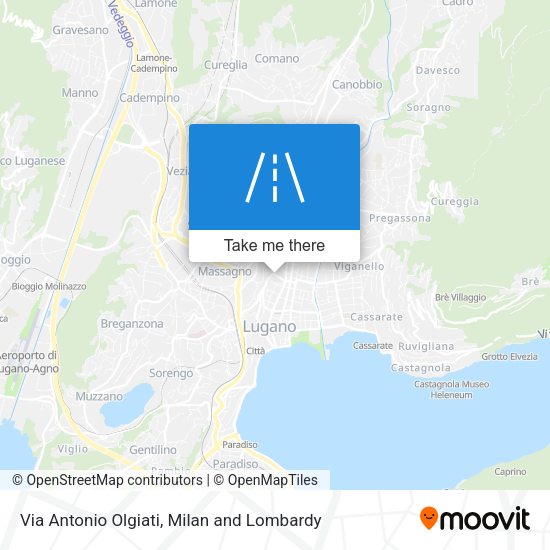Via Antonio Olgiati map