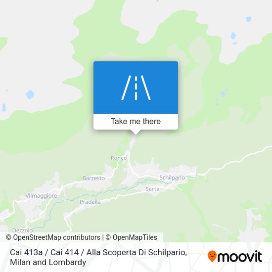 Cai 413a / Cai 414 / Alla Scoperta Di Schilpario map