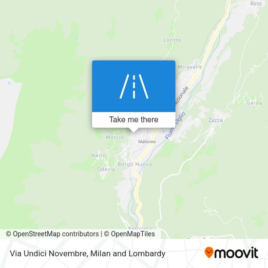 Via Undici Novembre map