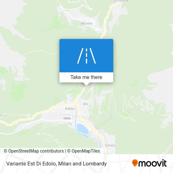 Variante Est Di Edolo map