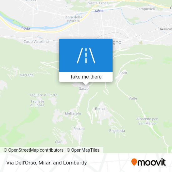 Via Dell'Orso map