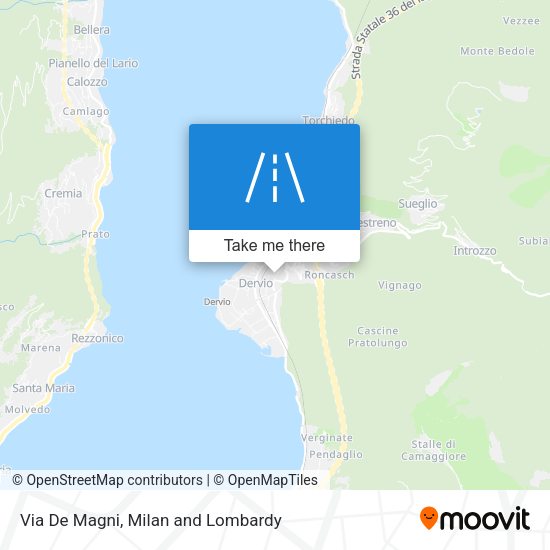 Via De Magni map