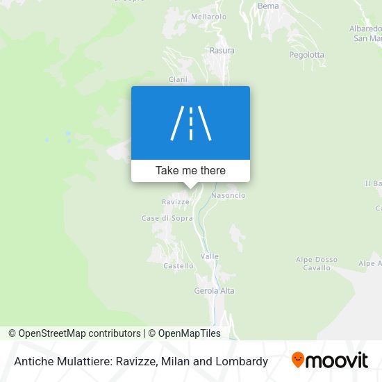 Antiche Mulattiere: Ravizze map