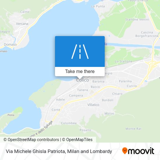 Via Michele Ghisla Patriota map