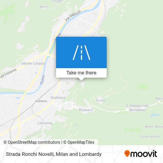 Strada Ronchi Novelli map