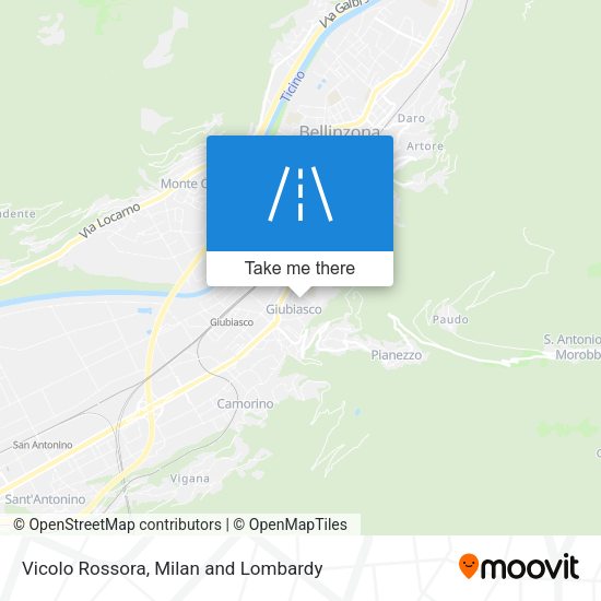 Vicolo Rossora map