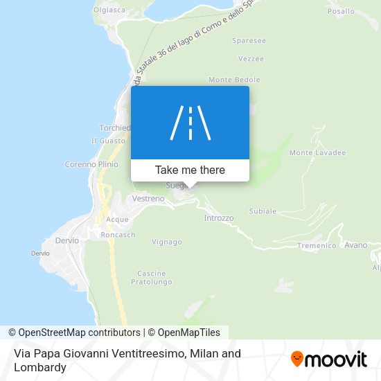 Via Papa Giovanni Ventitreesimo map