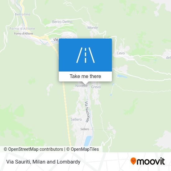 Via Sauriti map
