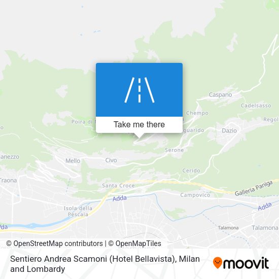Sentiero Andrea Scamoni (Hotel Bellavista) map