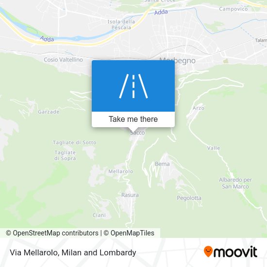 Via Mellarolo map