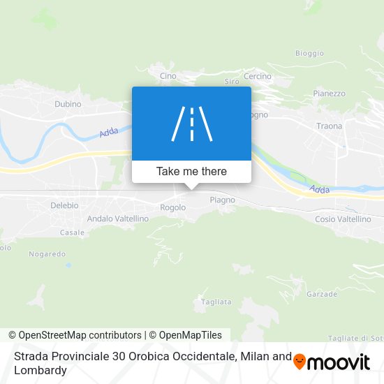 Strada Provinciale 30 Orobica Occidentale map
