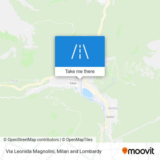 Via Leonida Magnolini map