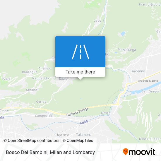Bosco Dei Bambini map