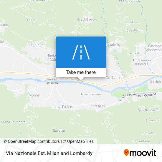 Via Nazionale Est map