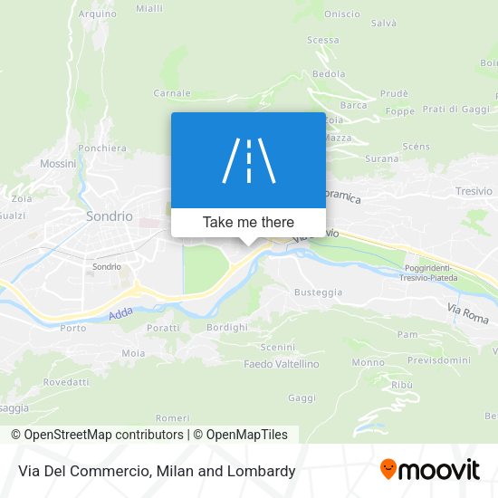 Via Del Commercio map